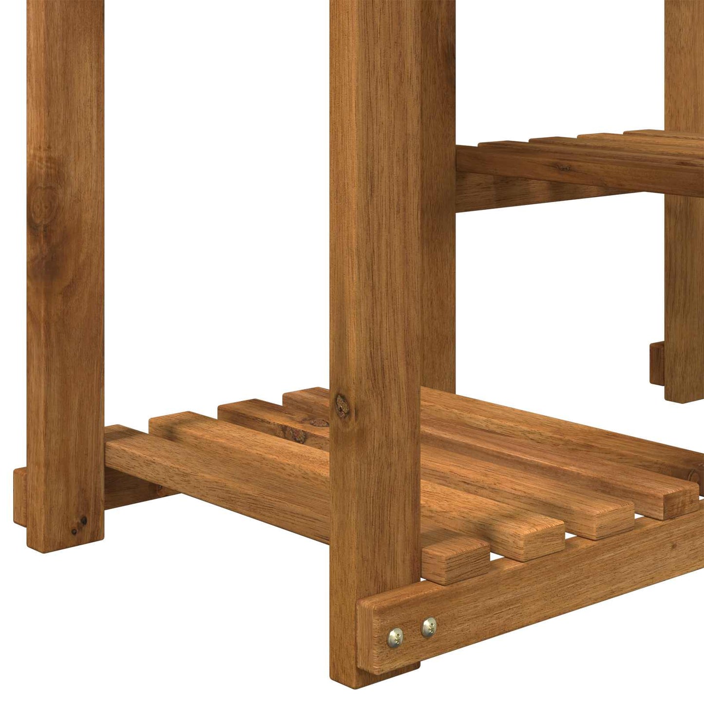 vidaXL Plant Stand Natural 85 x 30 x 114.5 cm Solid Acacia Wood