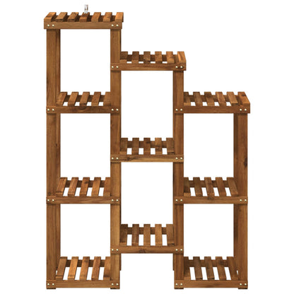 vidaXL Plant Stand Natural 85 x 30 x 114.5 cm Solid Acacia Wood