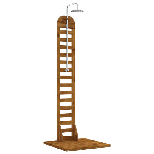 vidaXL Outdoor Shower 225 cm Solid Acacia Wood and Stainless Steel