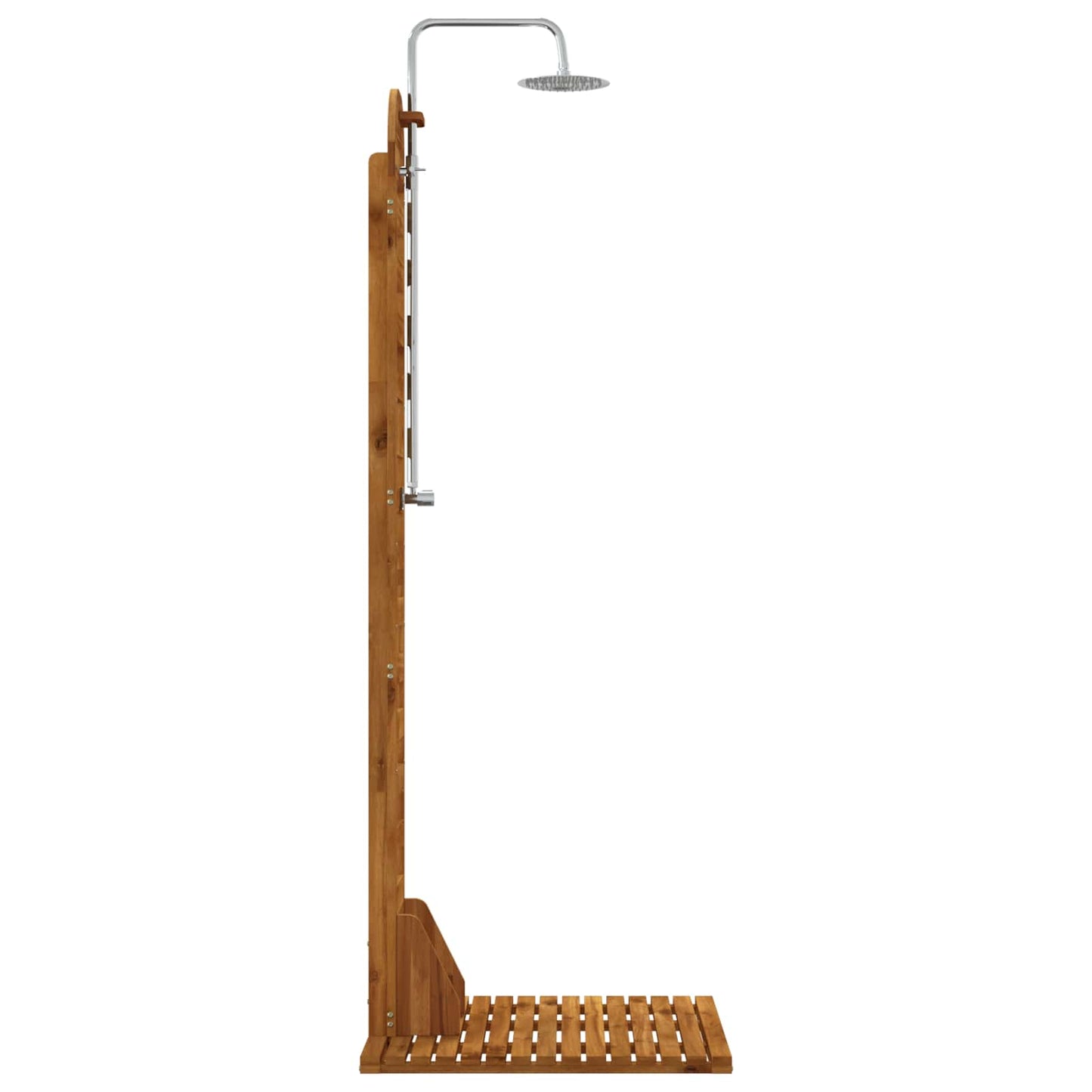 vidaXL Outdoor Shower 225 cm Solid Acacia Wood and Stainless Steel