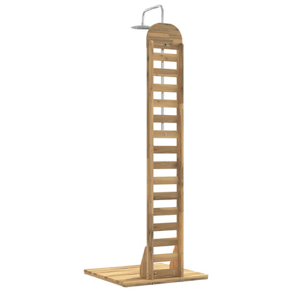 vidaXL Outdoor Shower 225 cm Solid Acacia Wood and Stainless Steel