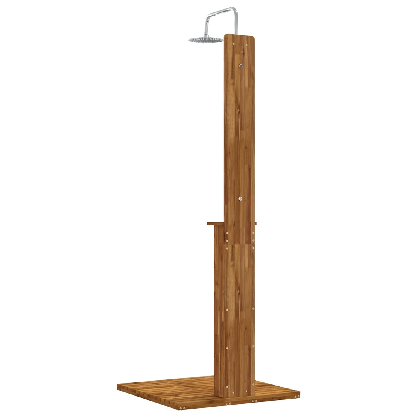 vidaXL Outdoor Shower 217 cm Solid Acacia Wood and Stainless Steel