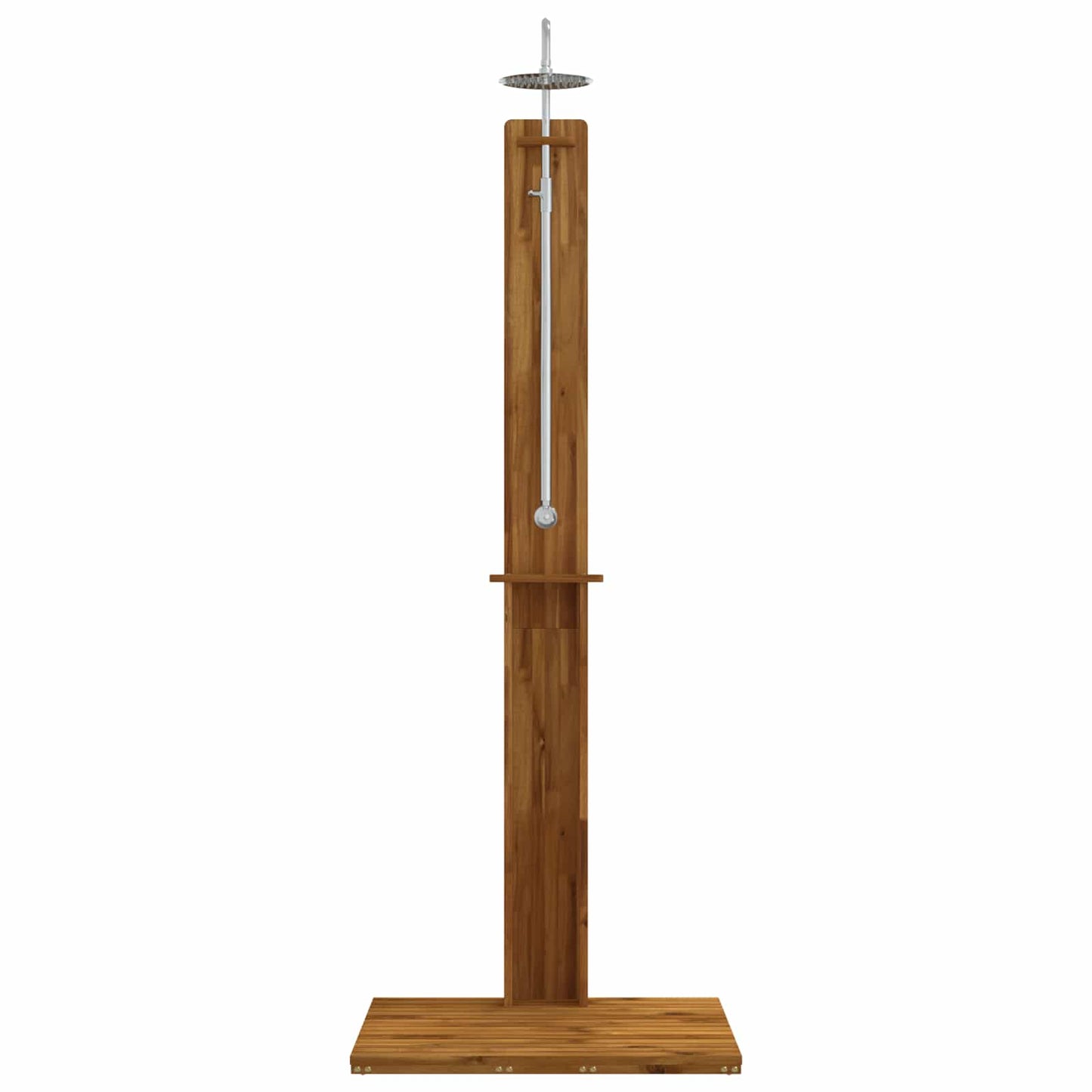 vidaXL Outdoor Shower 217 cm Solid Acacia Wood and Stainless Steel