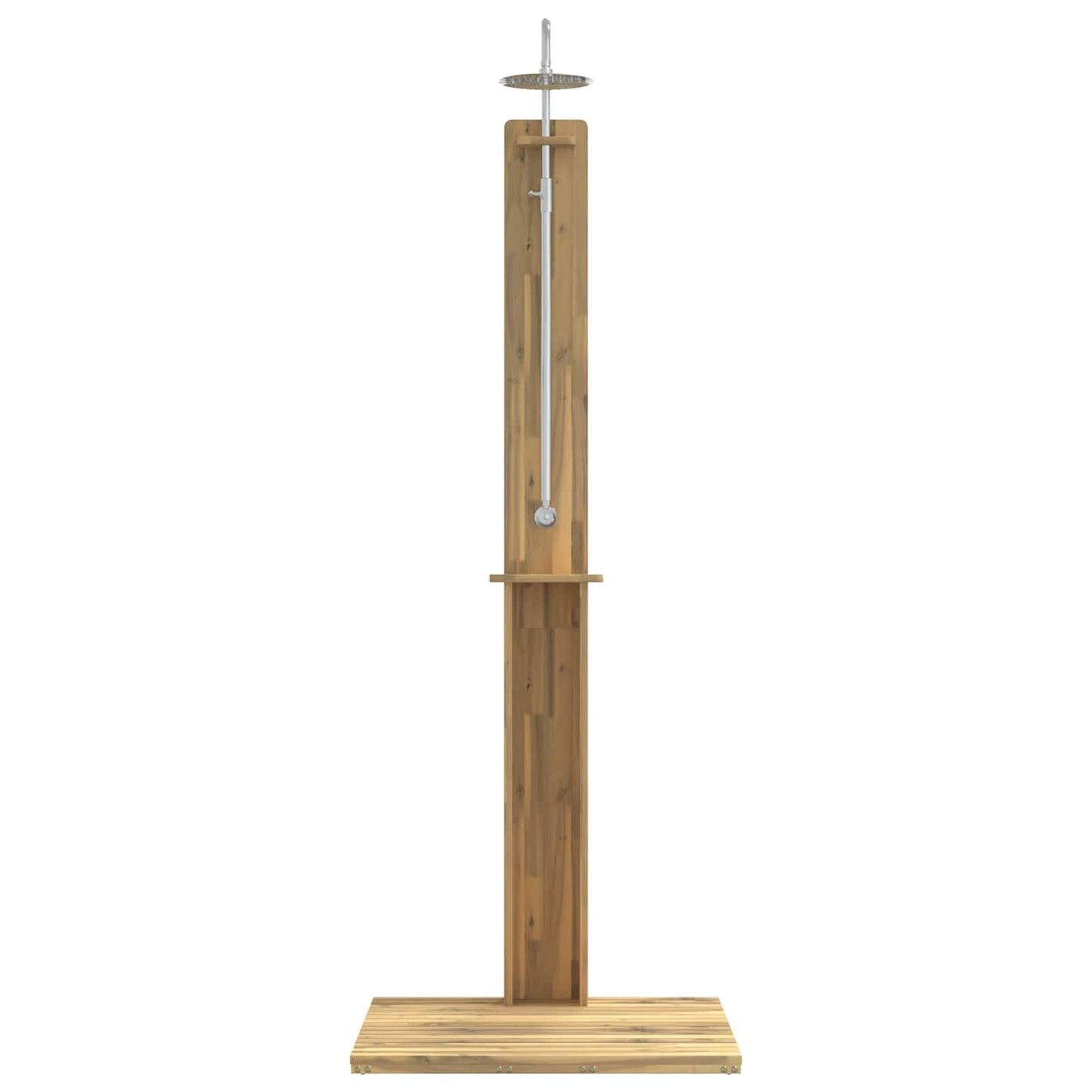 vidaXL Outdoor Shower 217 cm Solid Acacia Wood and Stainless Steel