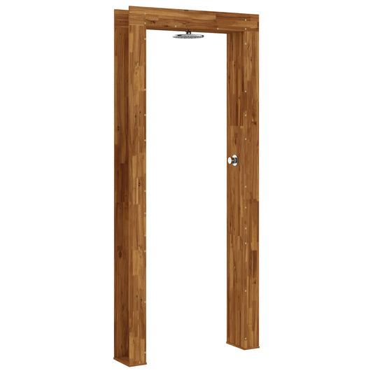 vidaXL Outdoor Shower 226 cm Solid Acacia Wood and Stainless Steel