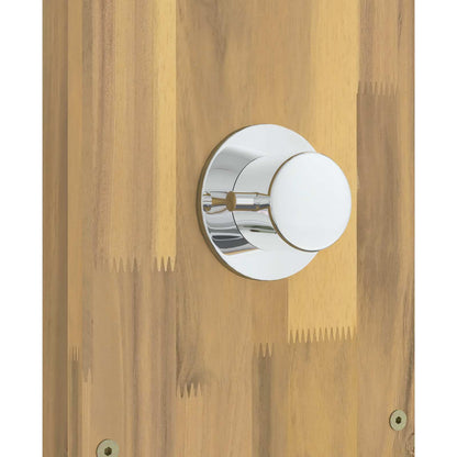 vidaXL Outdoor Shower 219 cm Solid Acacia Wood and Stainless Steel