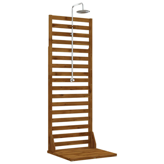 vidaXL Outdoor Shower 205.5 cm Solid Acacia Wood and Stainless Steel