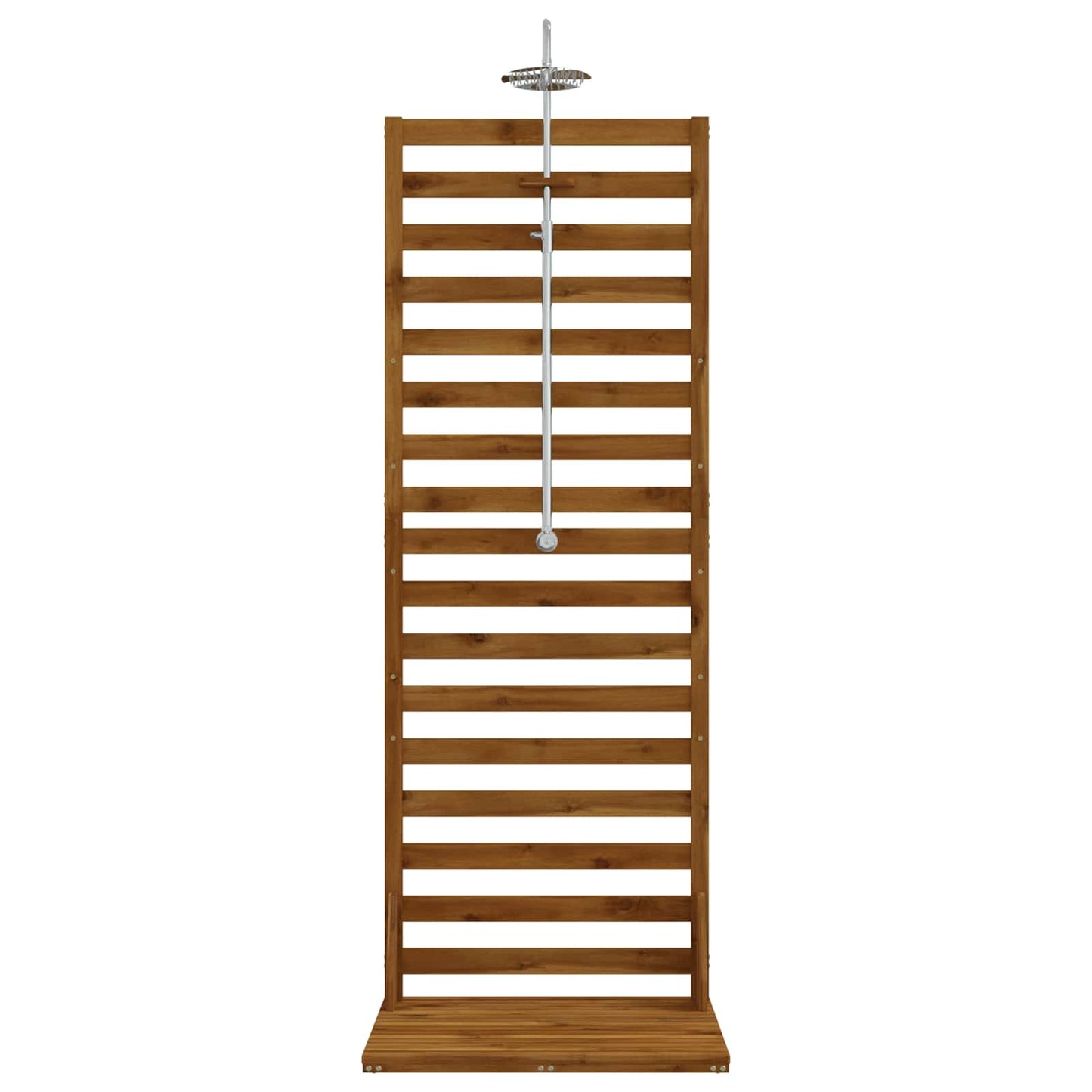 vidaXL Outdoor Shower 205.5 cm Solid Acacia Wood and Stainless Steel
