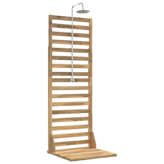 vidaXL Outdoor Shower 205.5 cm Solid Acacia Wood and Stainless Steel