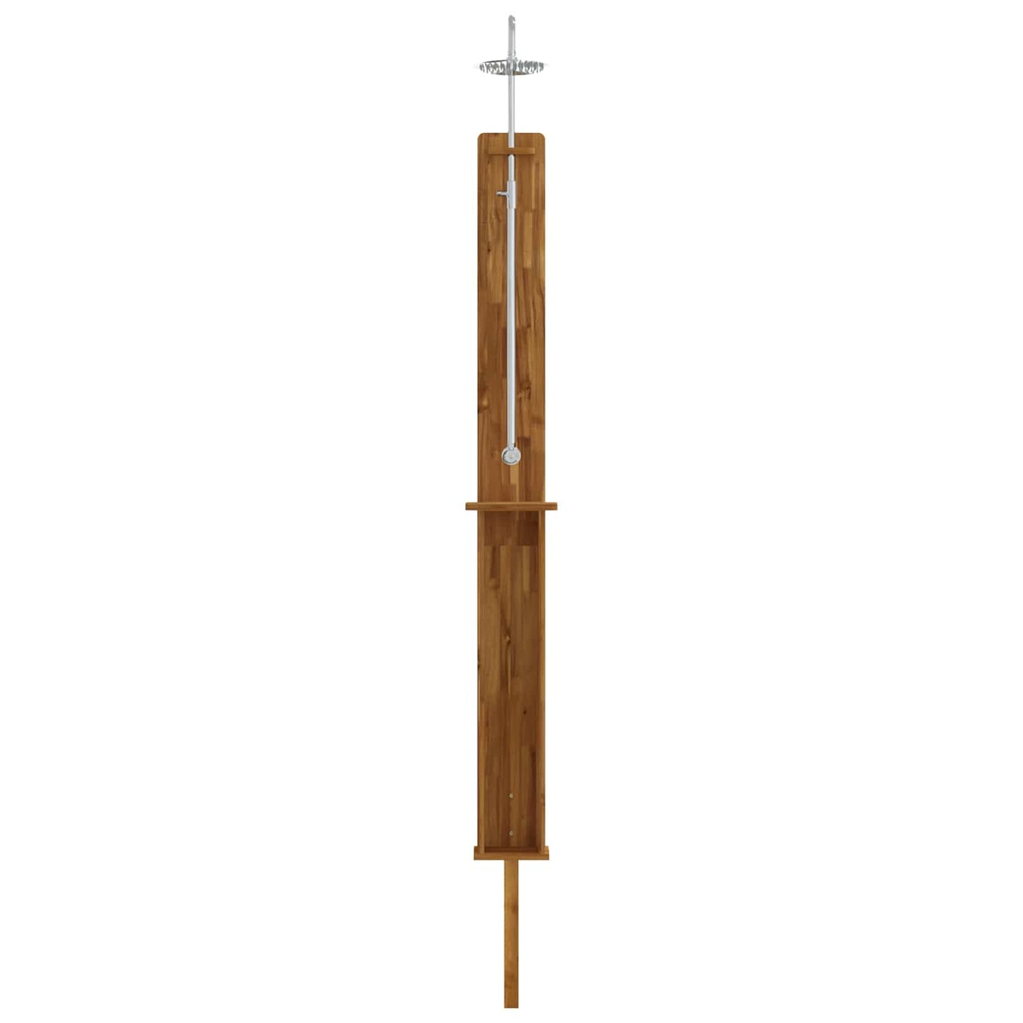 vidaXL Outdoor Shower 257 cm Solid Acacia Wood and Stainless Steel