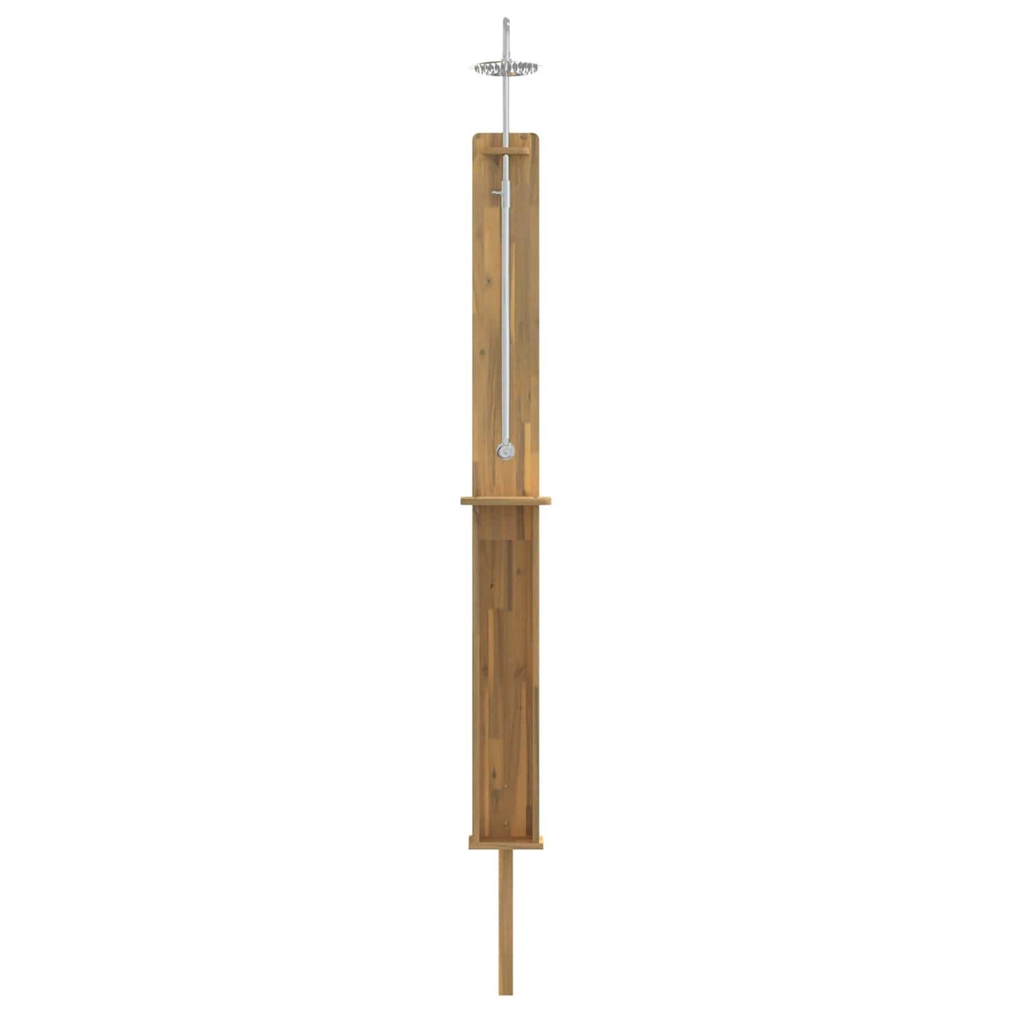 vidaXL Outdoor Shower 257 cm Solid Acacia Wood and Stainless Steel