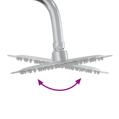 vidaXL Outdoor Shower 257 cm Solid Acacia Wood and Stainless Steel