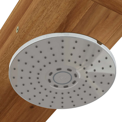 vidaXL Outdoor Shower 210.5 cm Solid Acacia Wood and Stainless Steel