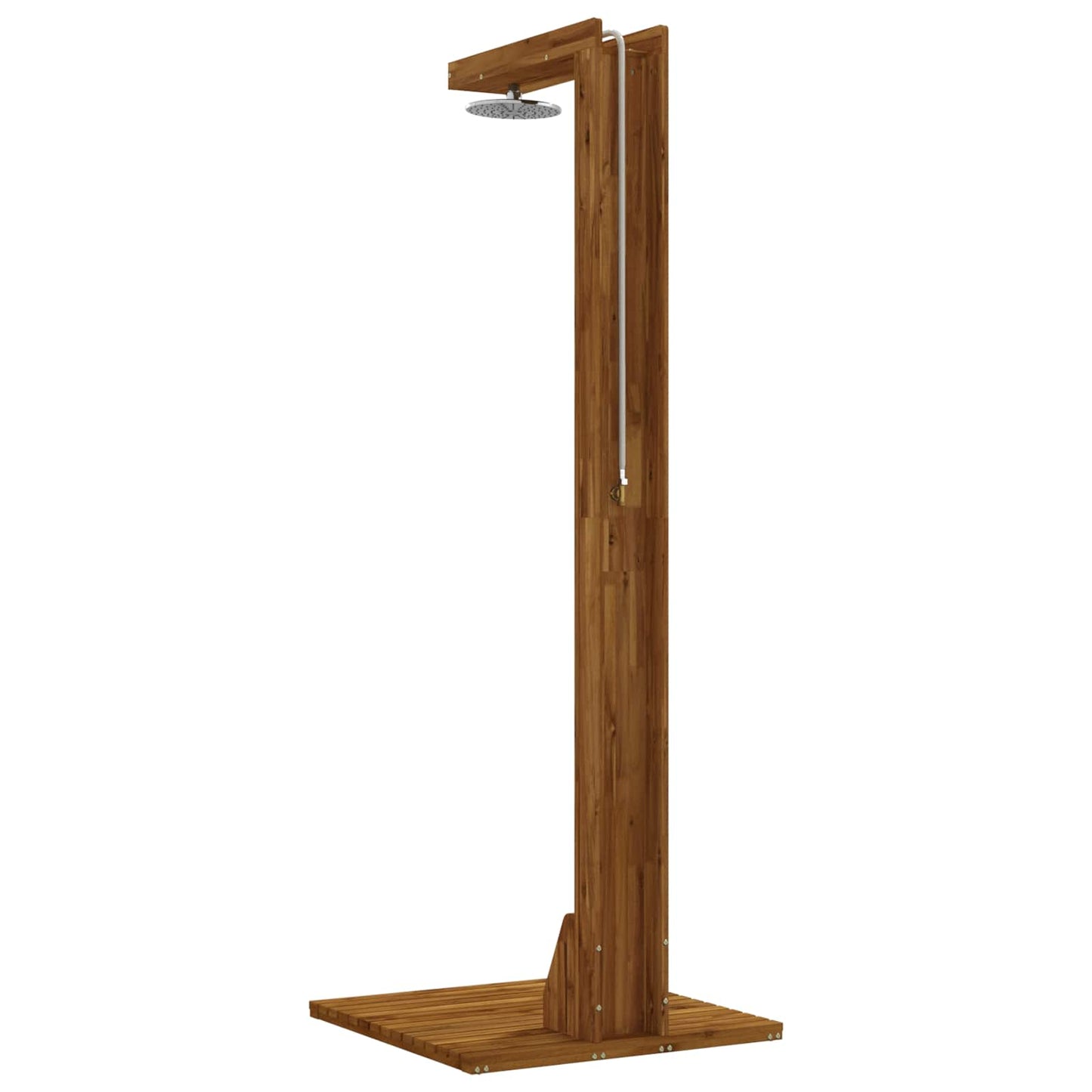 vidaXL Outdoor Shower 210.5 cm Solid Acacia Wood and Stainless Steel