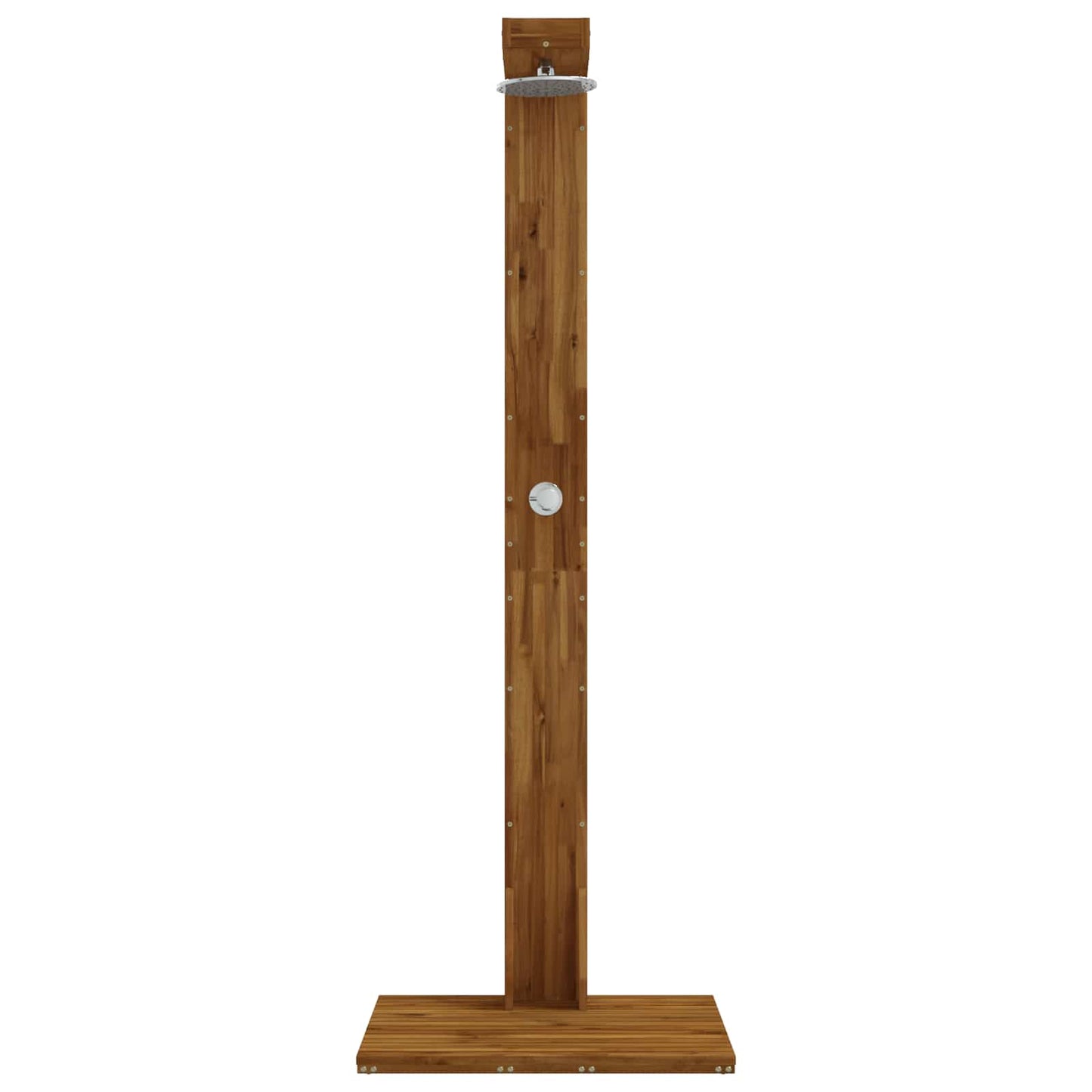 vidaXL Outdoor Shower 210.5 cm Solid Acacia Wood and Stainless Steel