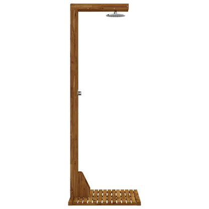 vidaXL Outdoor Shower 210.5 cm Solid Acacia Wood and Stainless Steel