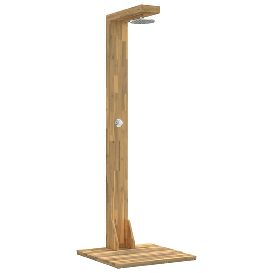 vidaXL Outdoor Shower 210.5 cm Solid Acacia Wood and Stainless Steel