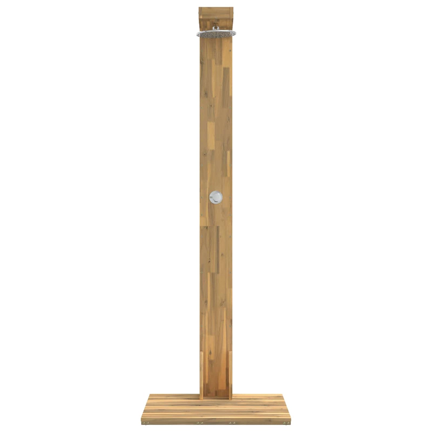 vidaXL Outdoor Shower 210.5 cm Solid Acacia Wood and Stainless Steel
