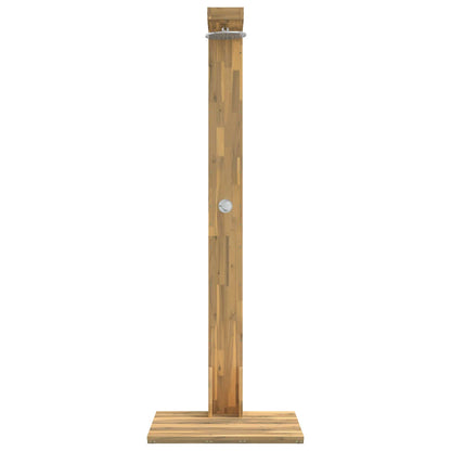 vidaXL Outdoor Shower 210.5 cm Solid Acacia Wood and Stainless Steel