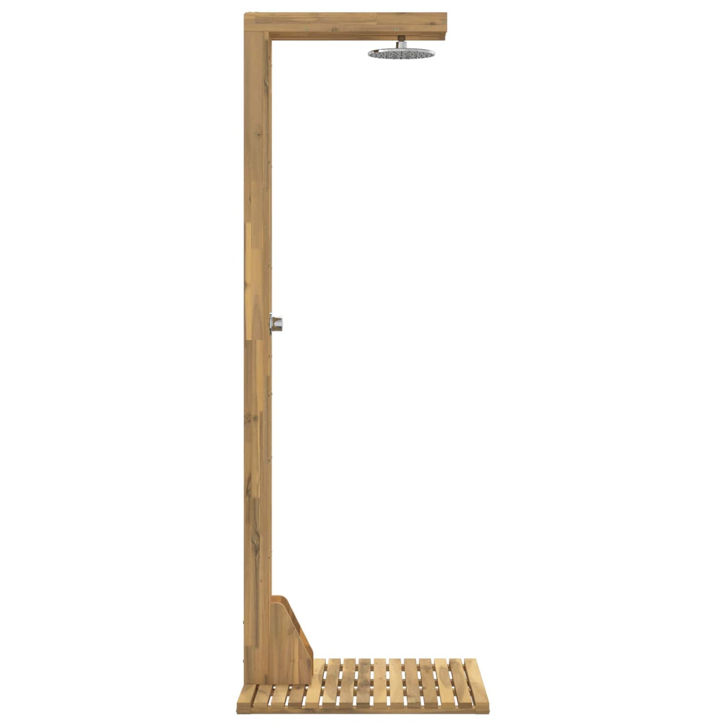 vidaXL Outdoor Shower 210.5 cm Solid Acacia Wood and Stainless Steel
