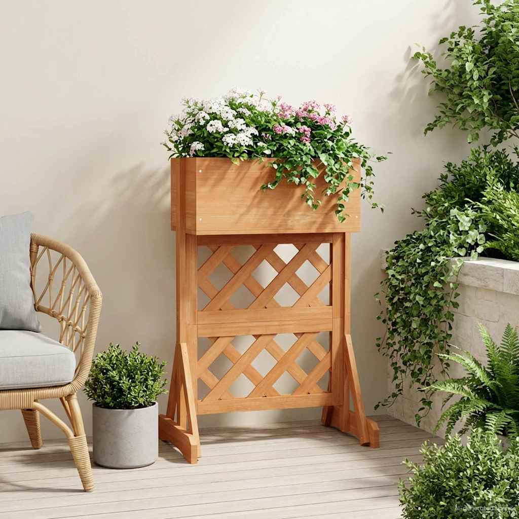 vidaXL Vertical Garden Trellis Orange 48 x 30 x 70.5 cm Solid Fir Wood