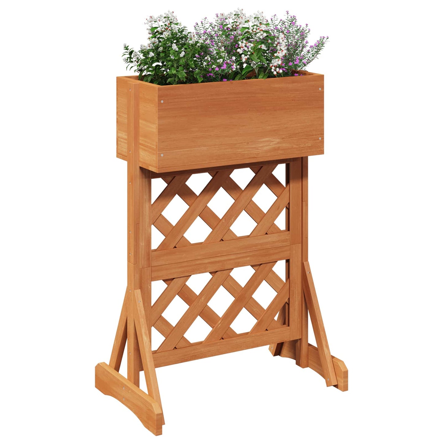 vidaXL Vertical Garden Trellis Orange 48 x 30 x 70.5 cm Solid Fir Wood
