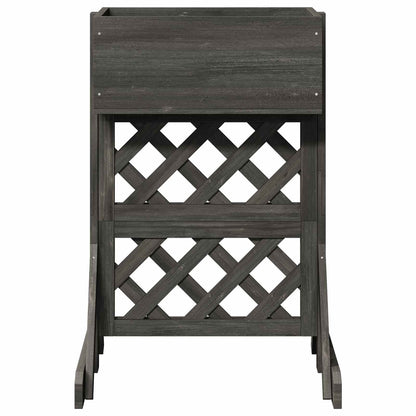 vidaXL Vertical Garden Trellis Grey 48 x 30 x 70.5 cm Solid Fir Wood