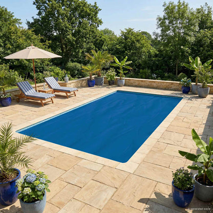 vidaXL Solar Pool Cover 1000 x 500 cm 110 μm Square PE Blue