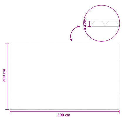 vidaXL Solar Pool Cover Extra Heavy 300 x 200 cm 400 μm Square PE