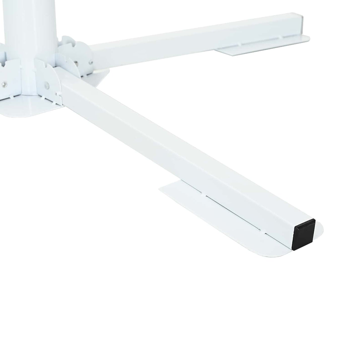 vidaXL Parasol Stand White Steel
