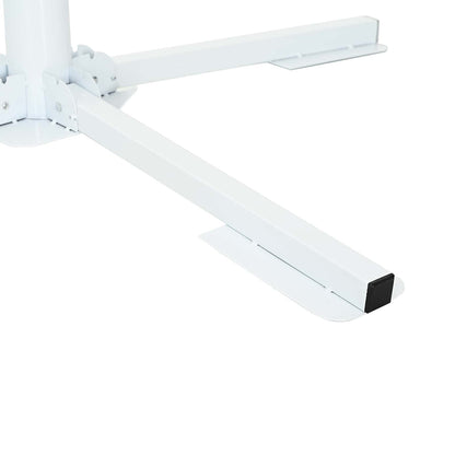 vidaXL Parasol Stand White Steel