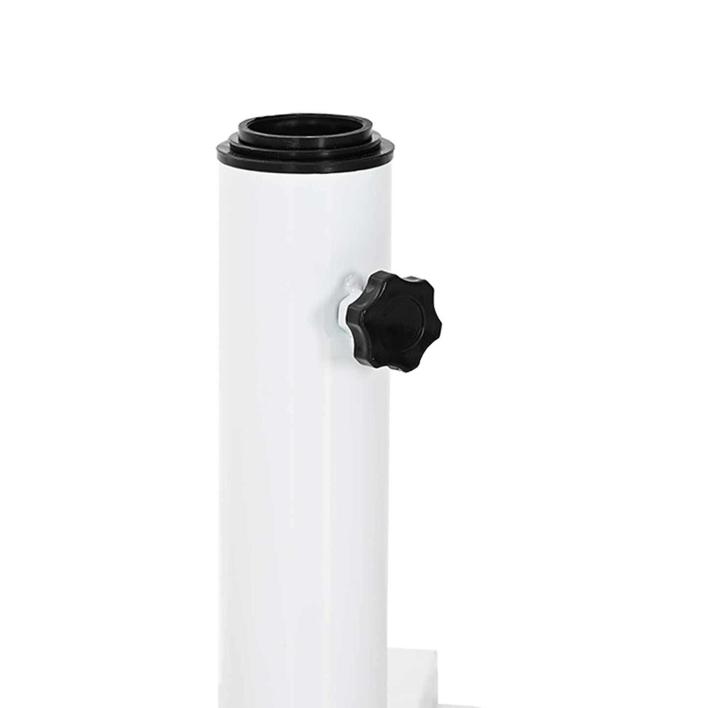 vidaXL Parasol Stand White Steel