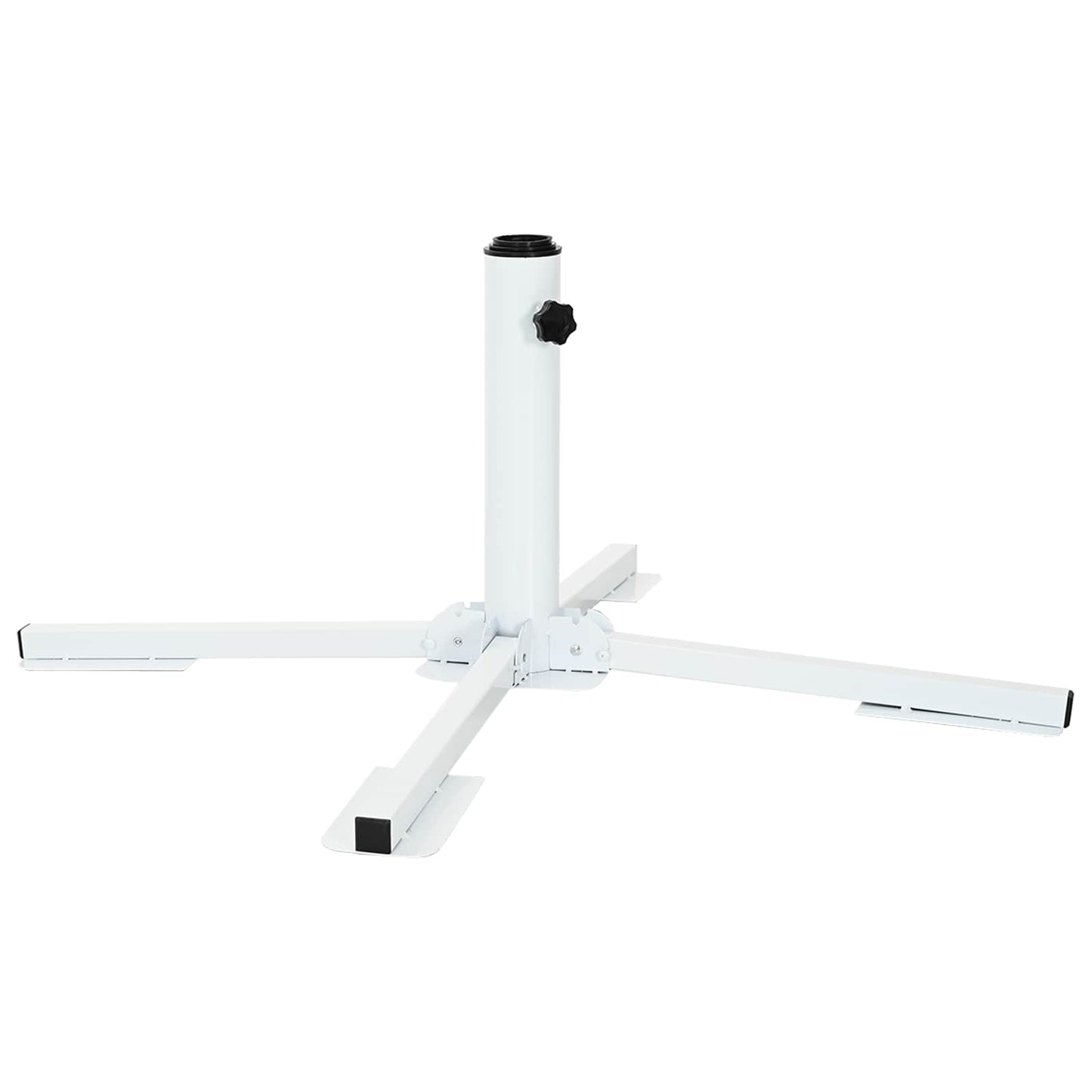 vidaXL Parasol Stand White Steel