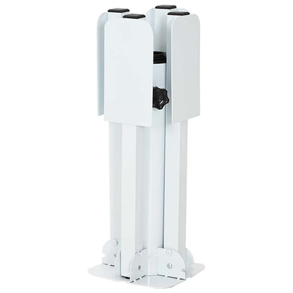 vidaXL Parasol Stand White Steel