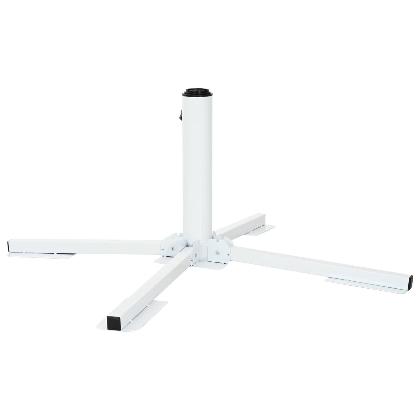 vidaXL Parasol Stand White Steel