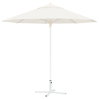 vidaXL Parasol Stand White Steel
