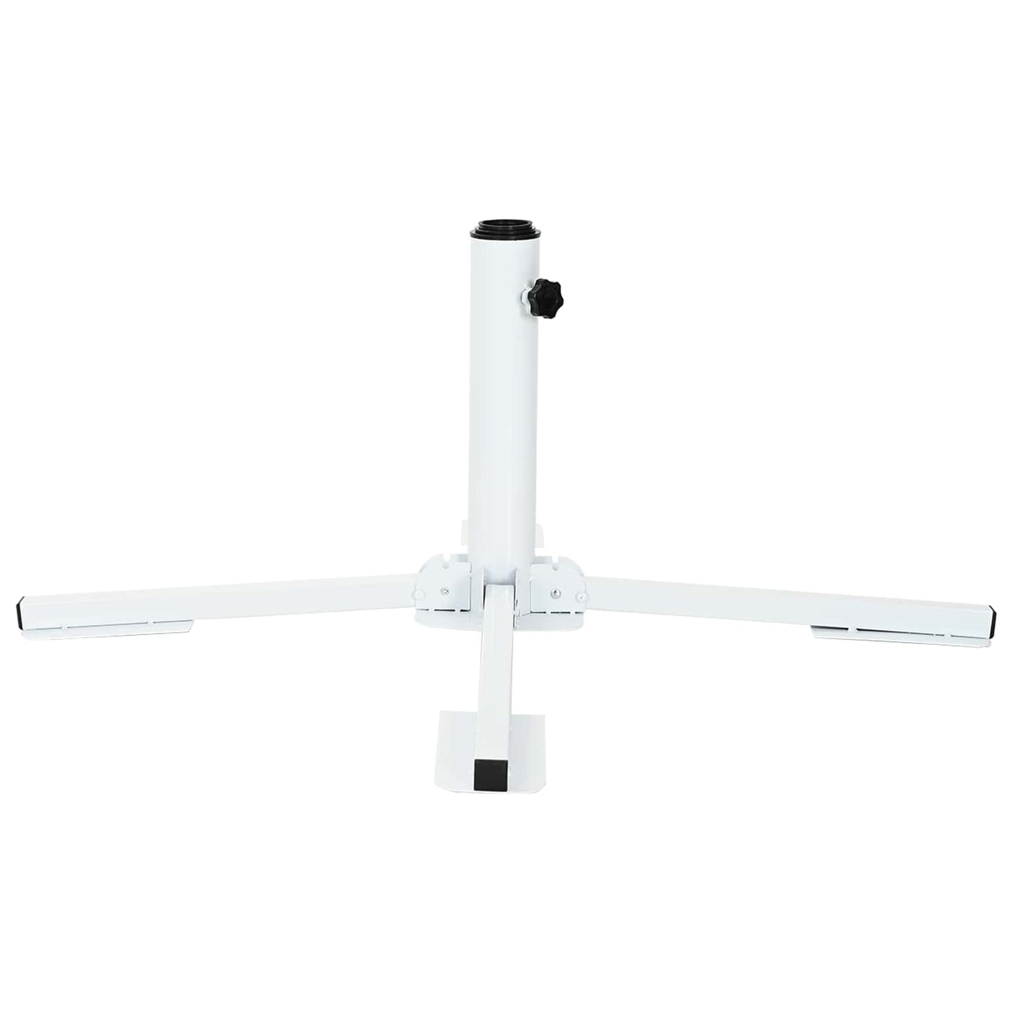 vidaXL Parasol Stand White Steel