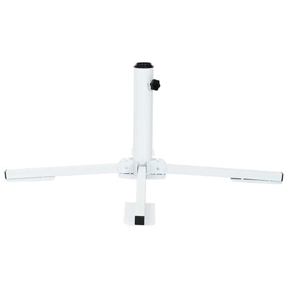 vidaXL Parasol Stand White Steel