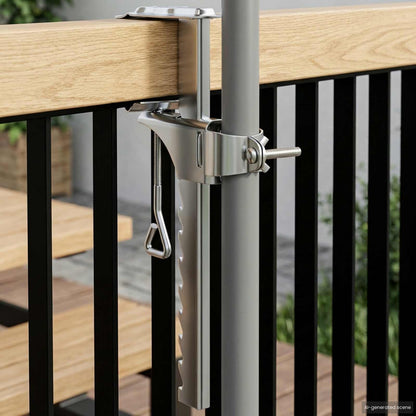 vidaXL Parasol Base Silver Steel