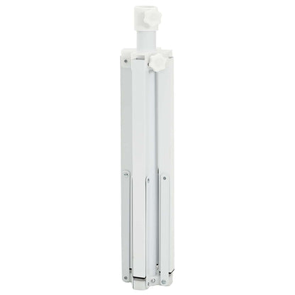 vidaXL Parasol Stand White Steel for 25-32 mm Pole