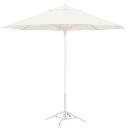 vidaXL Parasol Stand White Steel for 25-32 mm Pole