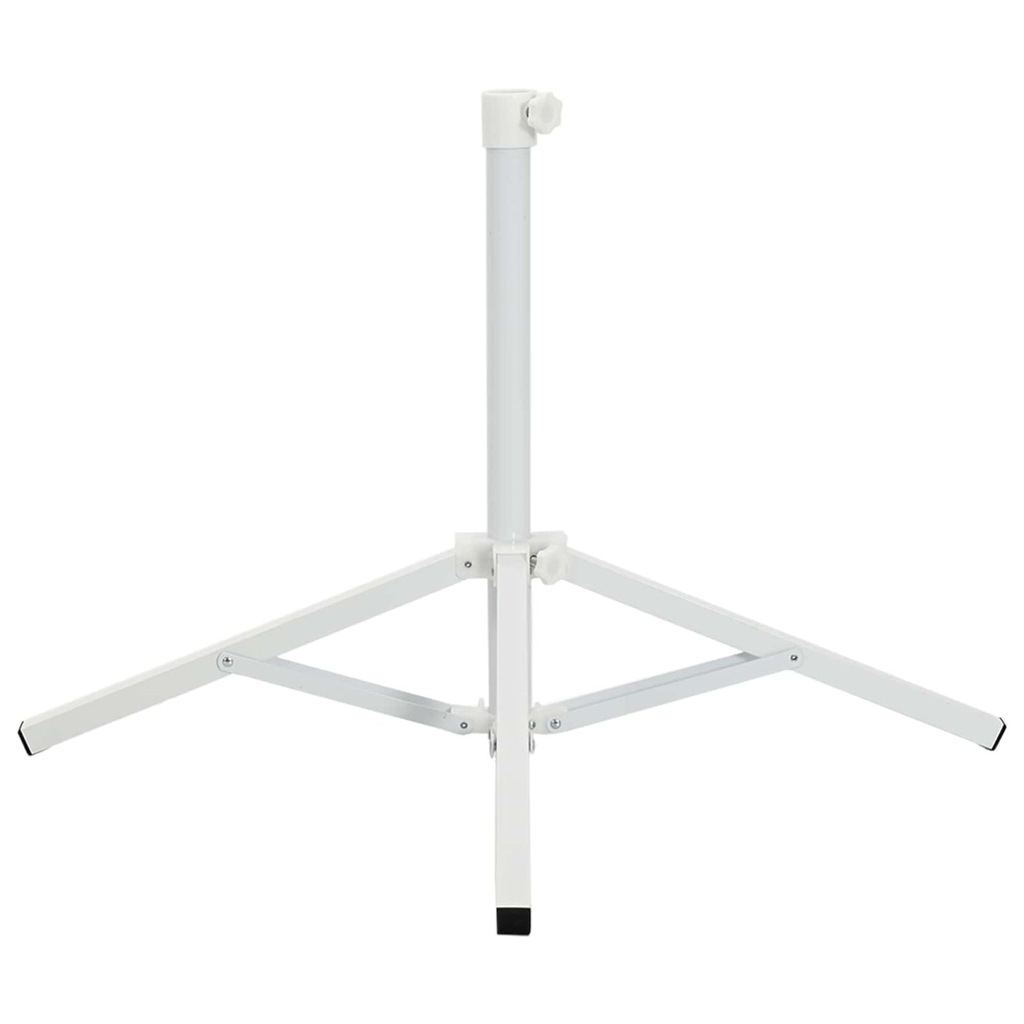 vidaXL Parasol Stand White Steel for 25-32 mm Pole