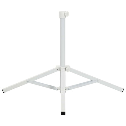 vidaXL Parasol Stand White Steel for 25-32 mm Pole
