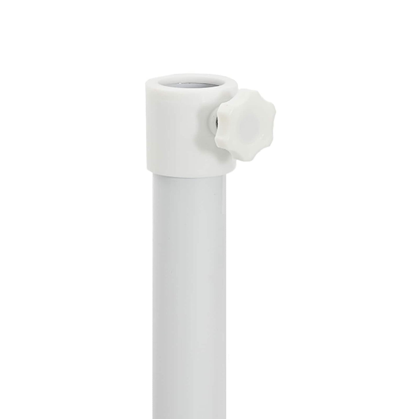 vidaXL Parasol Stand White Steel for 25-32 mm Pole