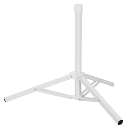 vidaXL Parasol Stand White Steel for 25-32 mm Pole