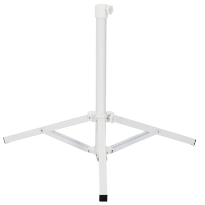 vidaXL Parasol Stand White Steel for 25-32 mm Pole