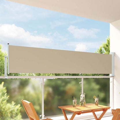 vidaXL Side Awning 60 x 300 cm 100% polyester iron steel Rectangular