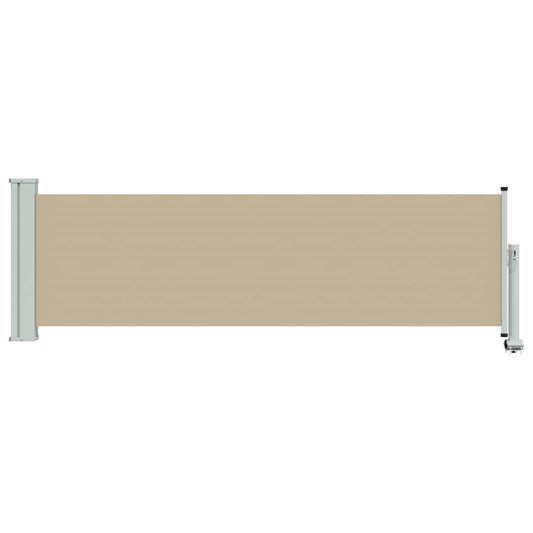 vidaXL Side Awning 80 x 300 cm 100% polyester iron steel Rectangular