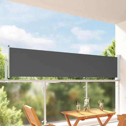 vidaXL Side Awning 100% polyester iron steel