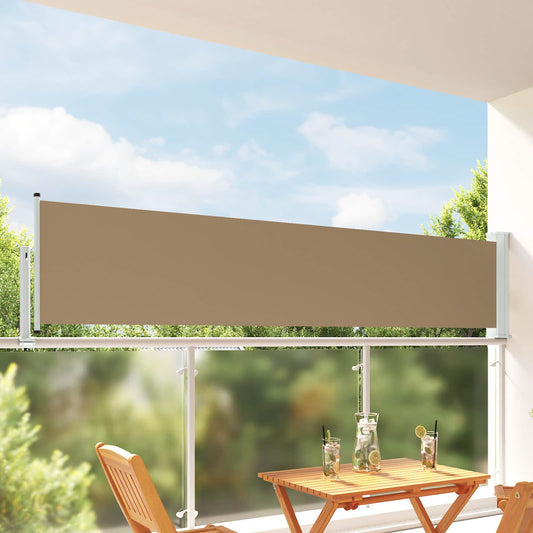vidaXL Side Awning 100 x 300 cm 100% polyester iron steel Rectangular